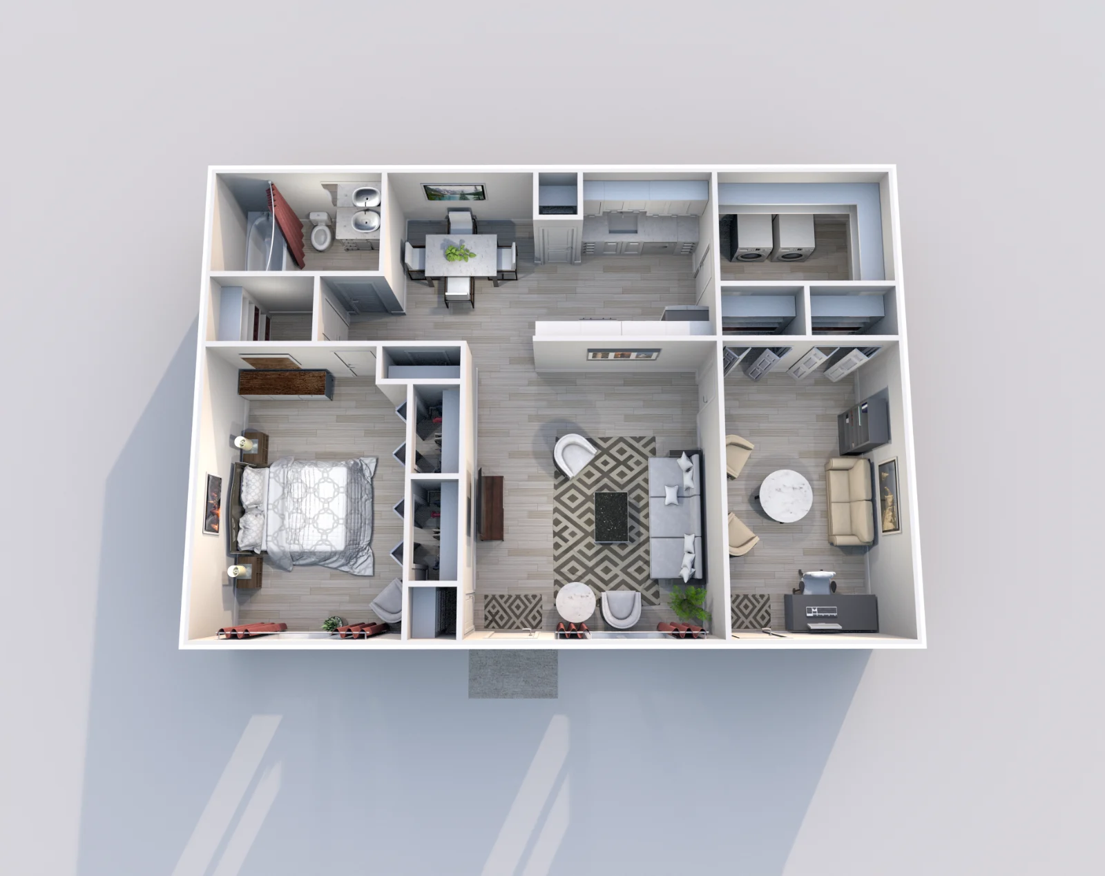 Eden Pointe — floor plan, Plan Sweetgum · 1 bed · 1 bath · 938 sq ft